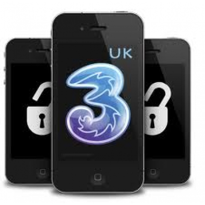 iPhone 4 4S 5 5C 5S 6 6+ 6S 6S+ 3 THREE HUTCHISON UK (blokuotas ir neblokuotas IMEI) oficialus gamyklinis atrišimas per 3-5 d.d.