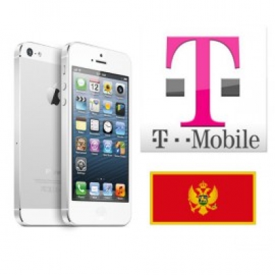 iPhone 5S T-Mobile MONTENEGRO (blokuotas ir neblokuotas IMEI) oficialus gamyklinis atrišimas per 1-48 h